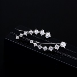 Female Fashion Minimalist Luxury Diamond Earrings