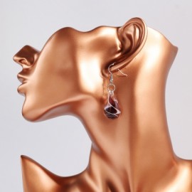 Ethnic Style Charm Jewelry Coloured Glaze Water Droplets Drop Earrings