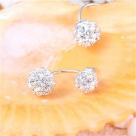Female Fashion Minimalist Princess Diamond Earrings