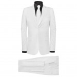 2 pcs. Mr. suit with tie White Gr. 50