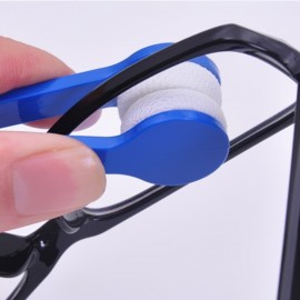Multifunctional Portable Glasses Wipe Mini Sun Glasses Microfiber Spectacles Cleaner Soft Brush Cleaning Tool